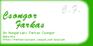 csongor farkas business card